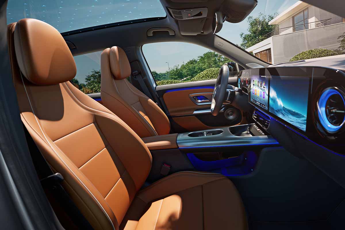 Seitenansicht vordere Sitze GLB.“