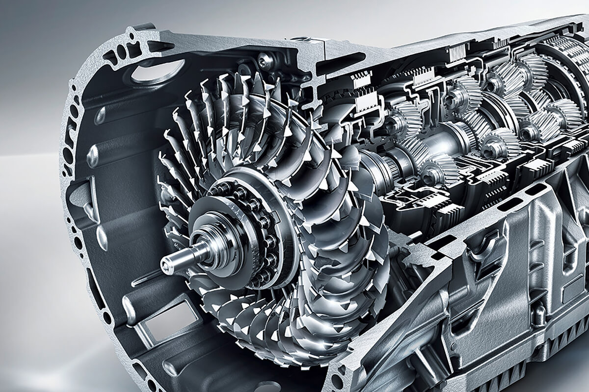 Zeigt ein PKW Getriebe von Innen